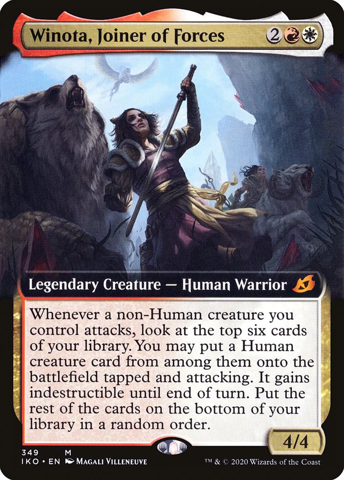 Winota, Joiner of Forces (Extended Art) [Ikoria: Lair of Behemoths]-1