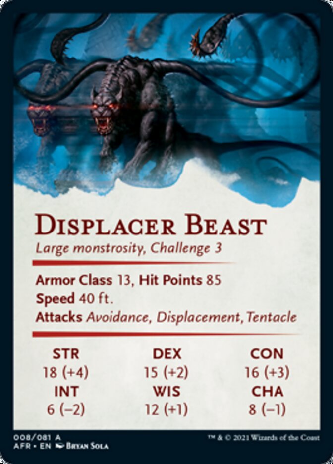 Displacer Beast Art Card [Dungeons & Dragons: Adventures in the Forgotten Realms Art Series]-2