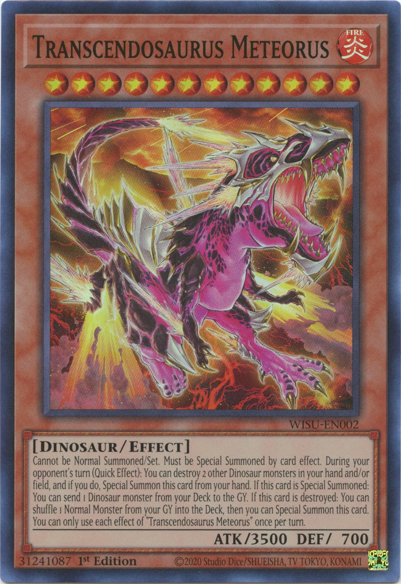 Transcendosaurus Meteorus [WISU-EN002] Super Rare-1