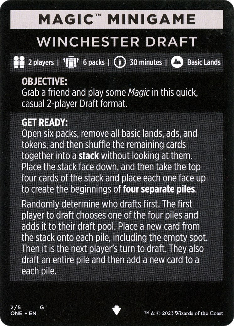 Winchester Draft (Magic Minigame) [Phyrexia: All Will Be One Minigame]-1