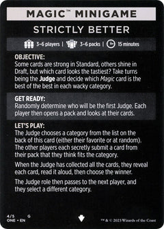 Strictly Better (Magic Minigame) [Phyrexia: All Will Be One Minigame]-1