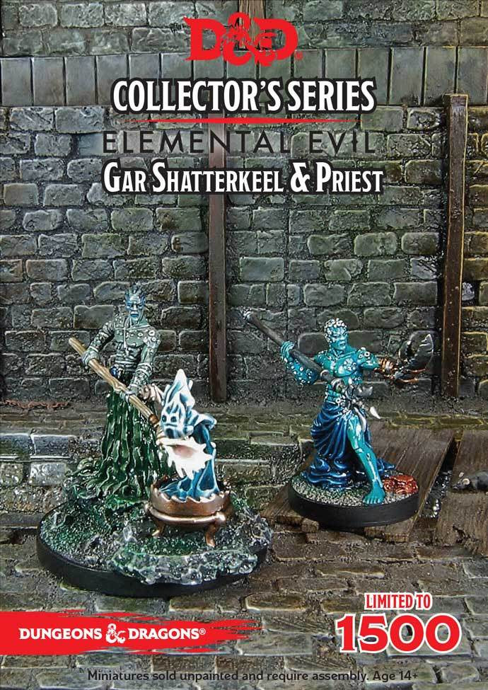 D&D Collectors Series Miniatures Elemental Evil Gar Shatterkeel & Water Priest (2 Figs)-1
