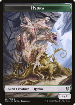 Drake // Hydra Double-Sided Token [Zendikar Rising Tokens]-2