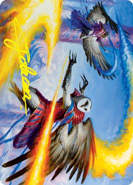 Teach by Example Art Card (Gold-Stamped Signature) [Strixhaven: School of Mages Art Series]-1
