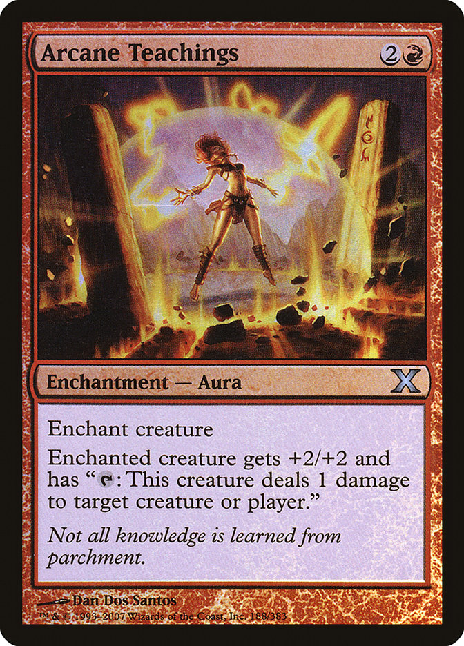 Arcane Teachings (Premium Foil) [Tenth Edition]-1