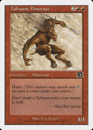 Talruum Minotaur [Classic Sixth Edition]-1