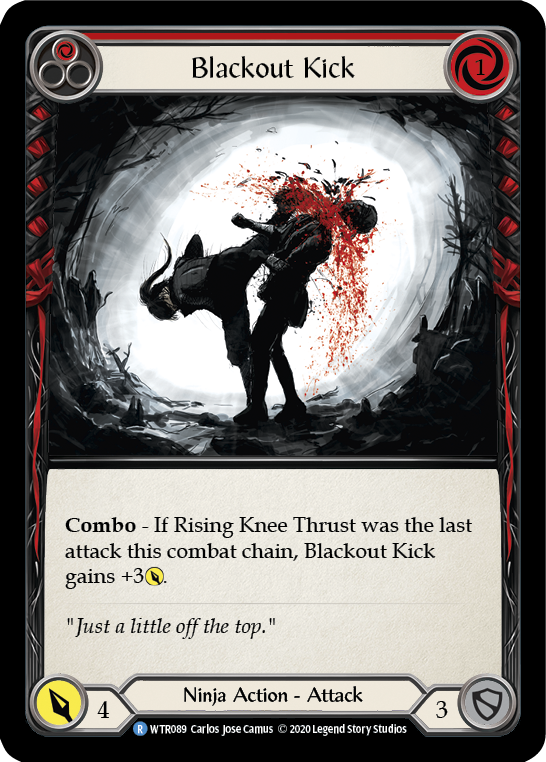 Blackout Kick (Red) [U-WTR089] (Welcome to Rathe Unlimited)  Unlimited Normal-1
