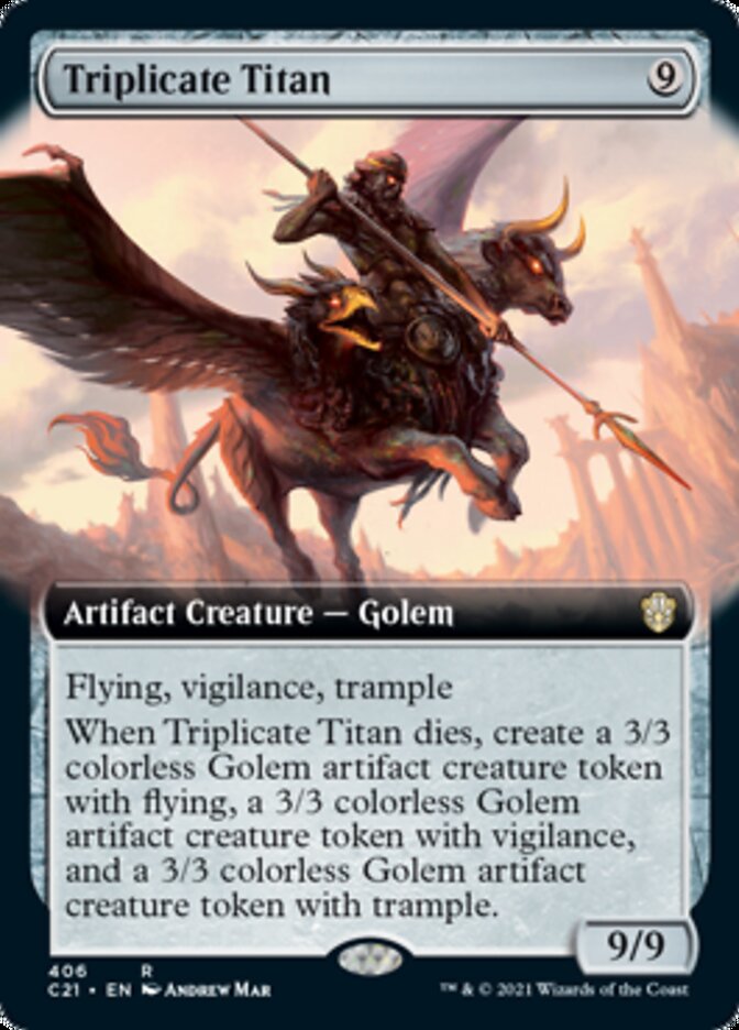 Triplicate Titan (Extended Art) [Commander 2021]-1