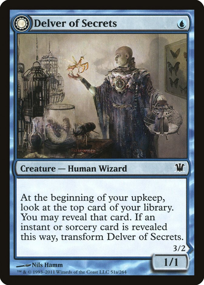Delver of Secrets // Insectile Aberration [Innistrad]-1