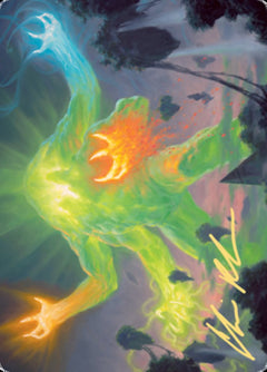 Omnath, Locus of Creation Art Card (Gold-Stamped Signature) [Zendikar Rising Art Series]-1
