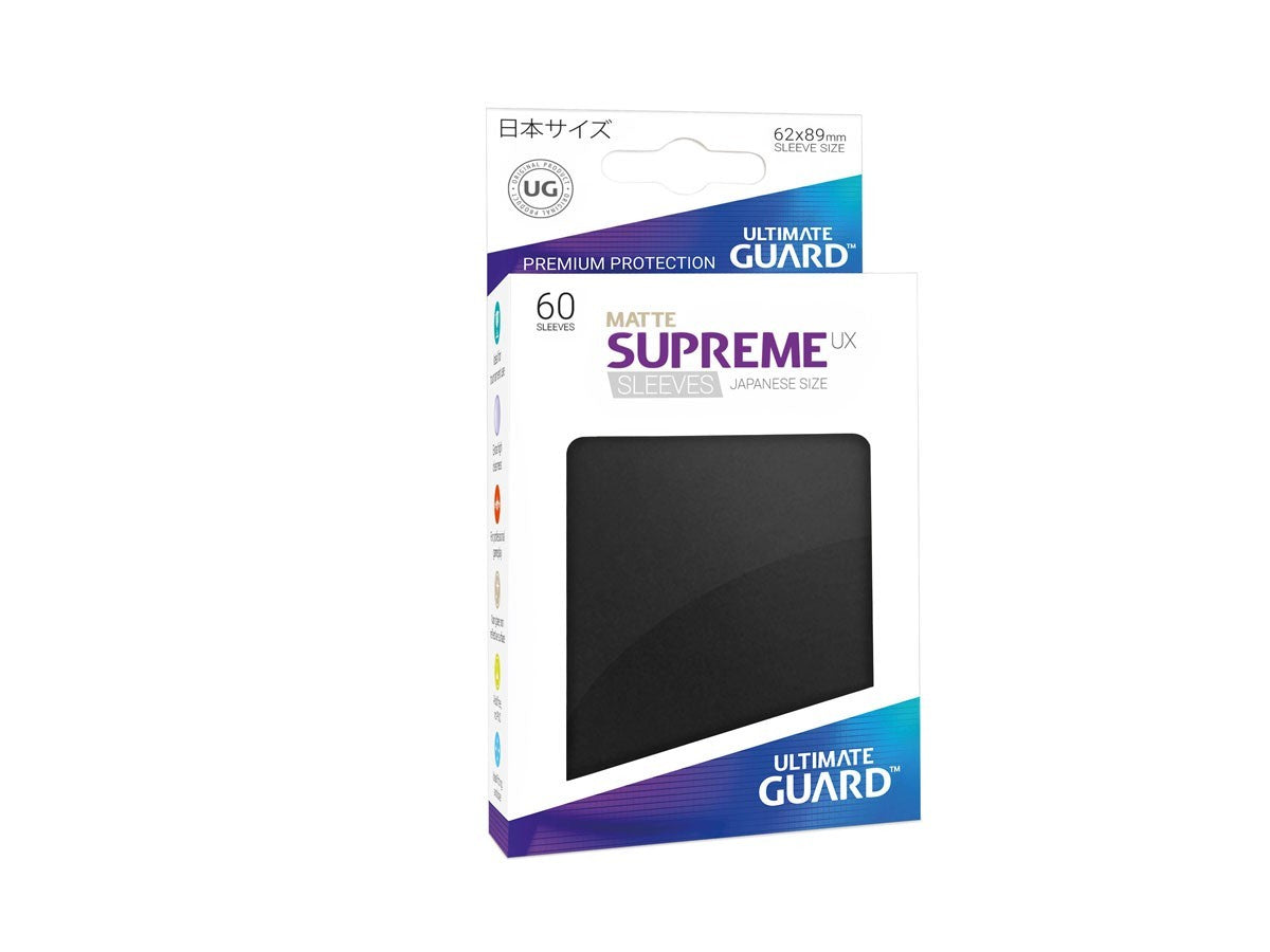 Ultimate Guard Supreme UX Sleeves Japanese Size Matte Black (60)-1