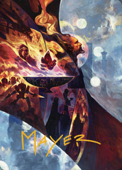 Urza's Command Art Card (Gold-Stamped Signature) [The Brothers' War Art Series]-1
