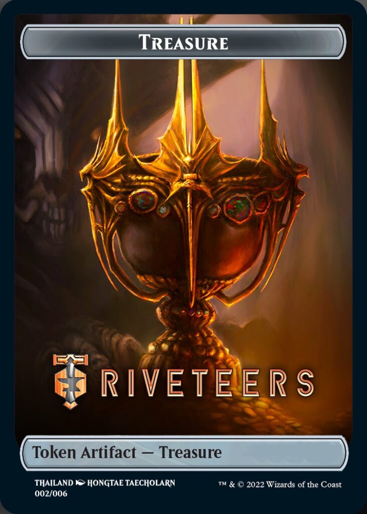 Treasure Token (Riveteers) (Southeast Asia Artists) [Streets of New Capenna Tokens]-1