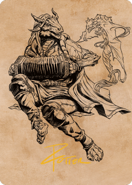Korlessa, Scale Singer Art Card (Gold-Stamped Signature) [Commander Legends: Battle for Baldur's Gate Art Series]-1