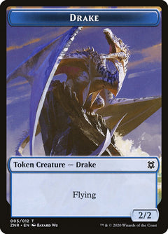 Copy // Drake Double-Sided Token [Zendikar Rising Tokens]-2