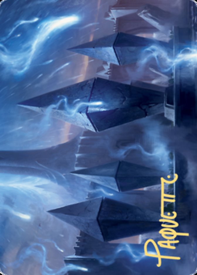 Sea Gate Restoration Art Card (Gold-Stamped Signature) [Zendikar Rising Art Series]-1