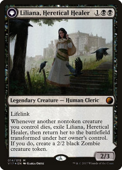 Liliana, Heretical Healer // Liliana, Defiant Necromancer [From the Vault: Transform]-1