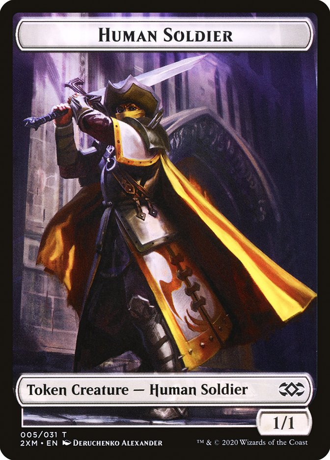 Human Soldier Token [Double Masters Tokens]-1