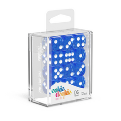 Oakie Doakie Dice D6 16 mm Speckled - Blue (12)-1