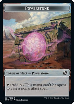 Powerstone // Spirit Double-Sided Token [The Brothers' War Tokens]-1