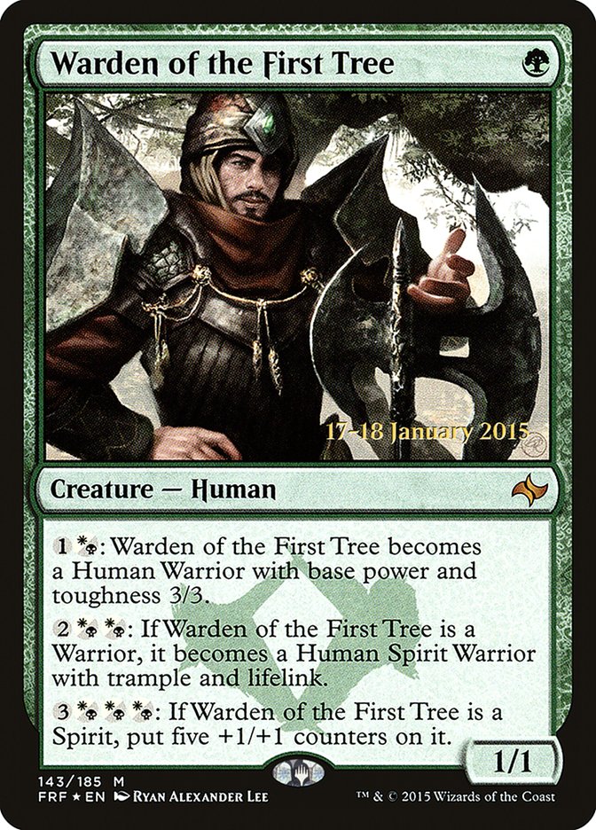 Warden of the First Tree [Fate Reforged Prerelease Promos]-1