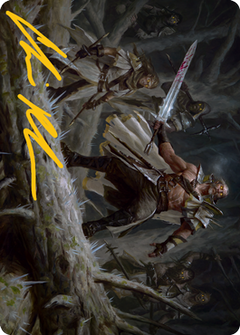 Tovolar, Dire Overlord 1 Art Card (Gold-Stamped Signature) [Innistrad: Midnight Hunt Art Series]-1