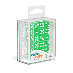 Oakie Doakie Dice D6 12 mm Speckled - Green (36)-1