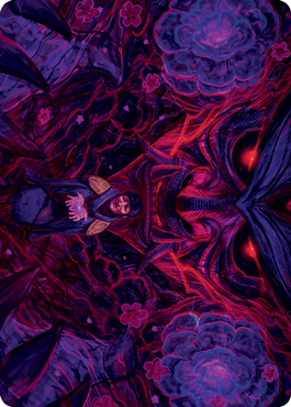 Reckoner Shakedown Art Card [Kamigawa: Neon Dynasty Art Series]-1