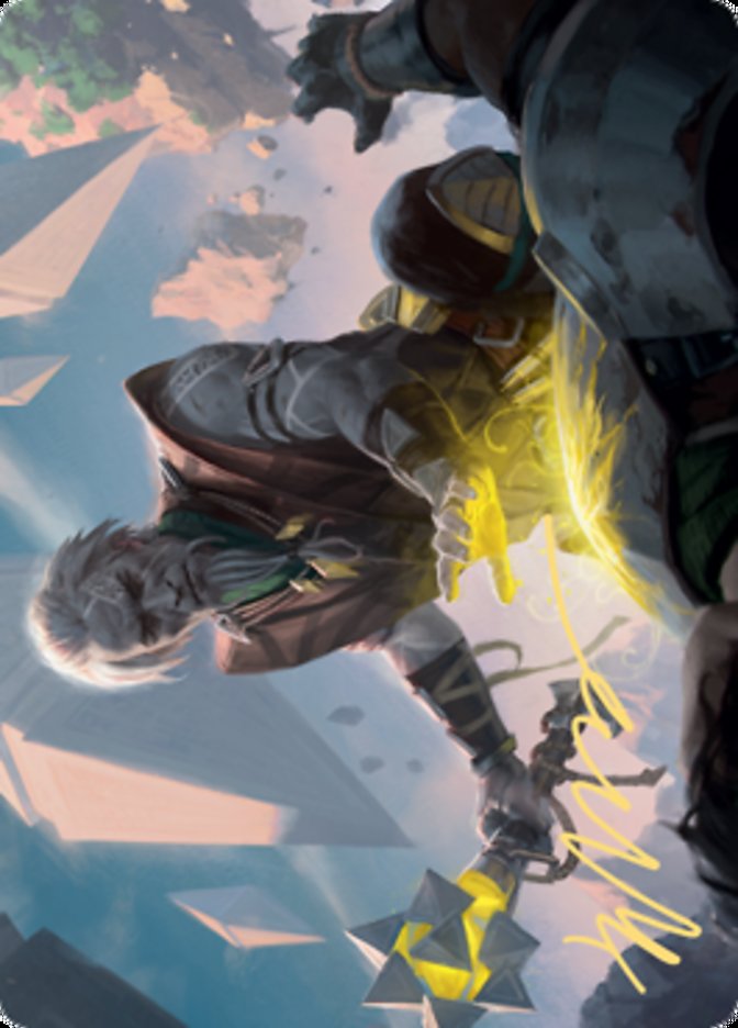 Expedition Healer Art Card (Gold-Stamped Signature) [Zendikar Rising Art Series]-1