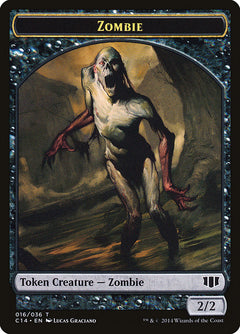 Horror // Zombie (016/036) Double-Sided Token [Commander 2014 Tokens]-2