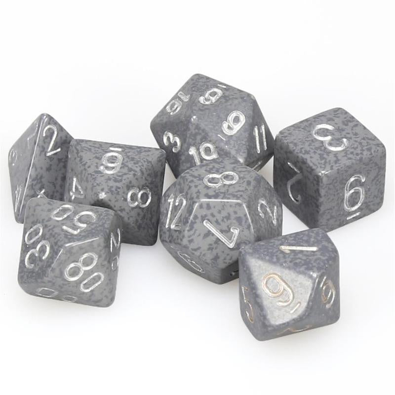 Chessex Dice Sets: Hi Tech Speckled Polyhedral 7-Die Set-1