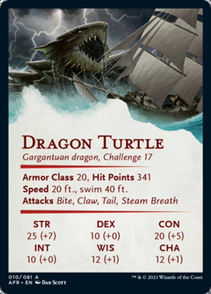 Dragon Turtle Art Card [Dungeons & Dragons: Adventures in the Forgotten Realms Art Series]-2