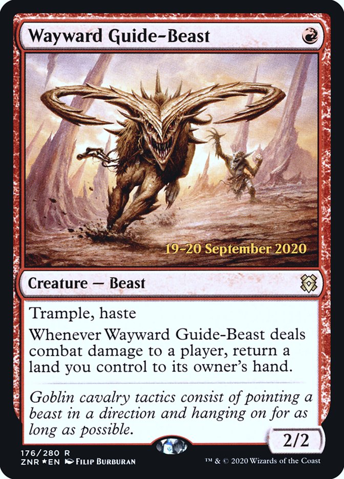 Wayward Guide-Beast [Zendikar Rising Prerelease Promos]-1