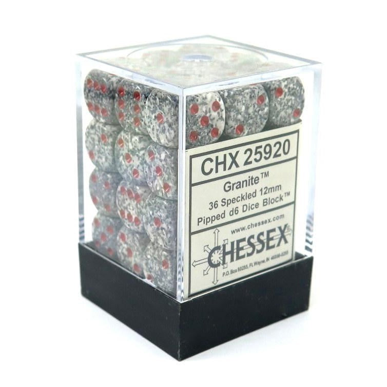 CHX 25920 Speckled 12mm d6 Granite Block (36)-1