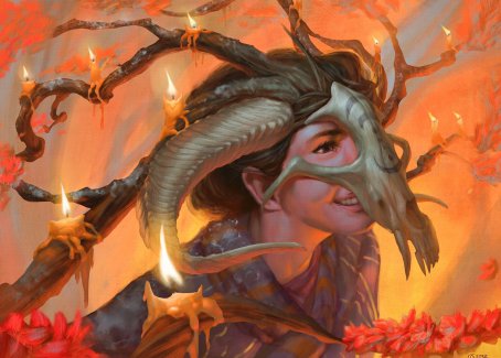 Hedgewitch's Mask Art Card [Innistrad: Midnight Hunt Art Series]-1