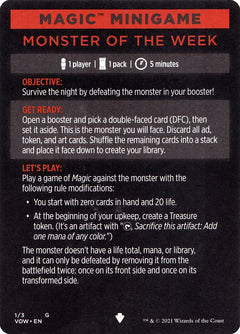 Monster of The Week (Magic Minigame) [Innistrad: Crimson Vow Minigame]-1