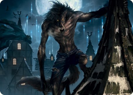 Stalking Predator Art Card [Innistrad: Midnight Hunt Art Series]-1