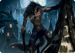Stalking Predator Art Card [Innistrad: Midnight Hunt Art Series]-1
