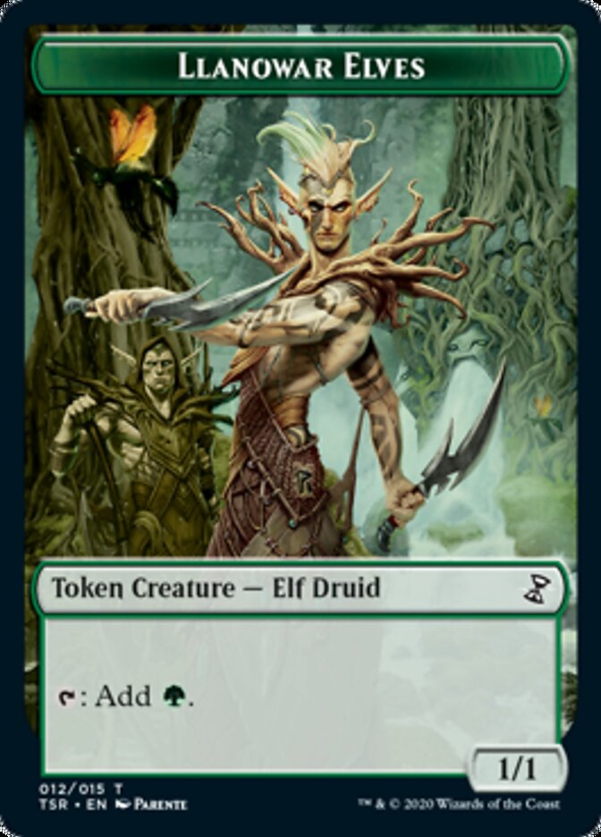 Llanowar Elves Token [Time Spiral Remastered Tokens]-1