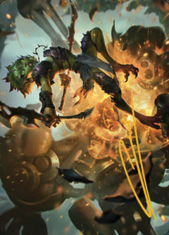 Argothian Sprite Art Card (Gold-Stamped Signature) [The Brothers' War Art Series]-1
