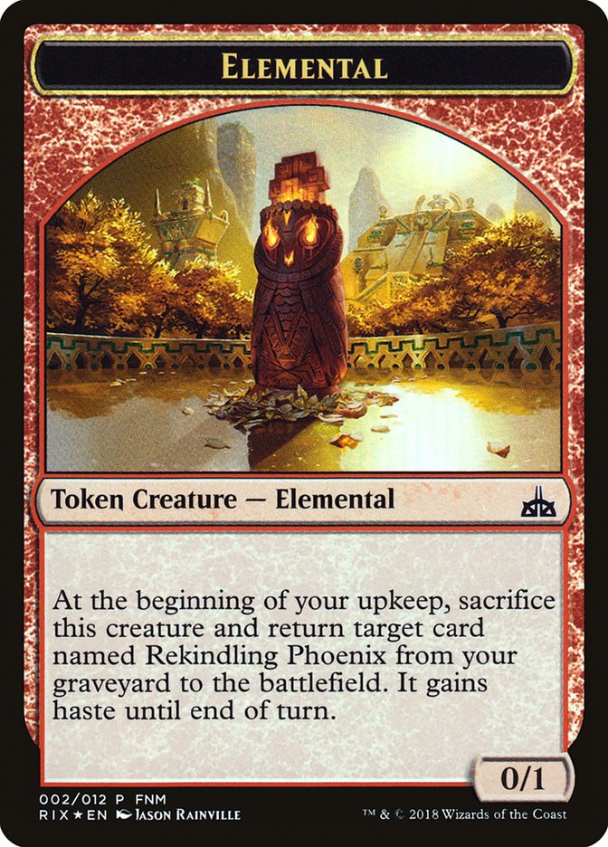 City's Blessing // Elemental Double-Sided Token [Friday Night Magic 2018]-2