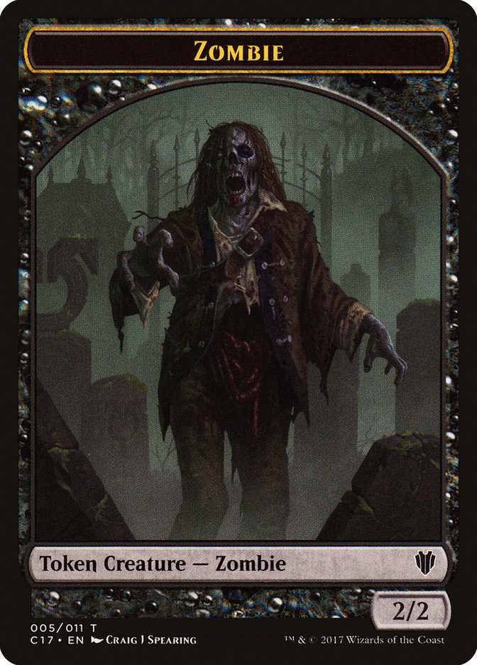 Vampire // Zombie Double-Sided Token [Commander 2017 Tokens]-2