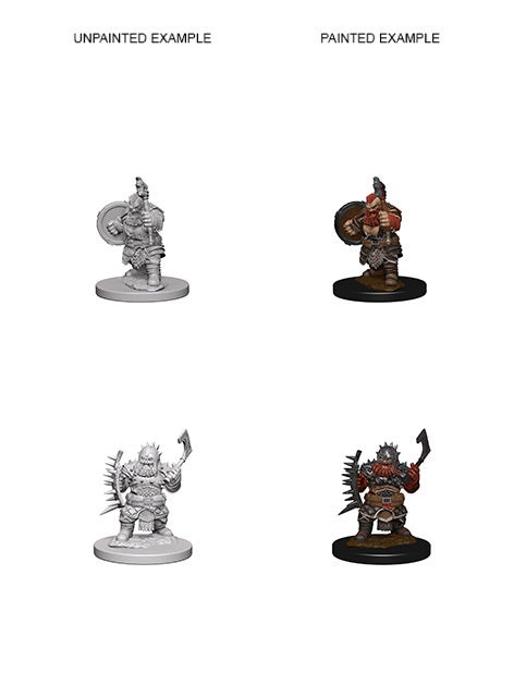 Pathfinder Deep Cuts Unpainted Miniatures Dwarf Male Barbarian