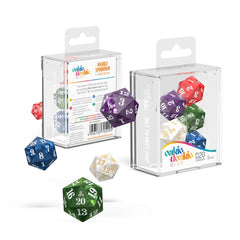 Oakie Doakie Dice D20 Spindown Marble Selection 22mm (5)-1