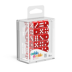 Oakie Doakie Dice D6 12 mm Solid - Red (36)-1