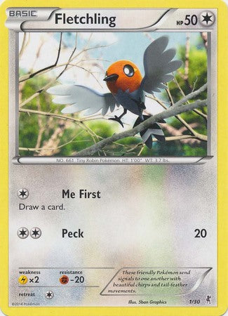 Fletchling (1/30) [XY: Trainer Kit 1 - Bisharp]-1