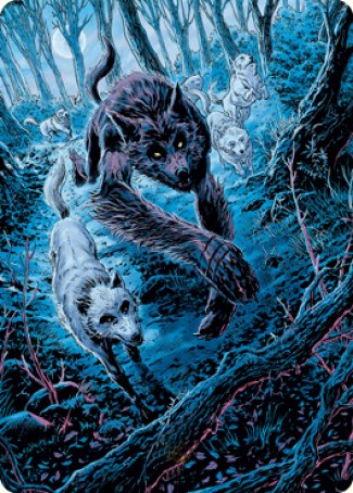 Untamed Pup Art Card [Innistrad: Midnight Hunt Art Series]-1