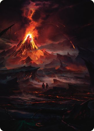 Valley of Gorgoroth Art Card [The Lord of the Rings: Tales of Middle-earth Art Series]-1