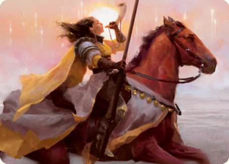 Sunrise Cavalier Art Card [Innistrad: Midnight Hunt Art Series]-1