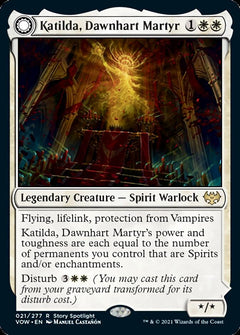 Katilda, Dawnhart Martyr // Katilda's Rising Dawn [Innistrad: Crimson Vow]-1